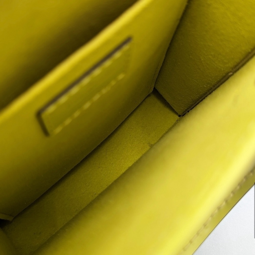 SALE! Louis Vuitton Petit Sac Plat Citron (yellow) Epi Leather Mini Bag - Picture 12 of 16